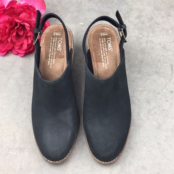 toms leila slingback black